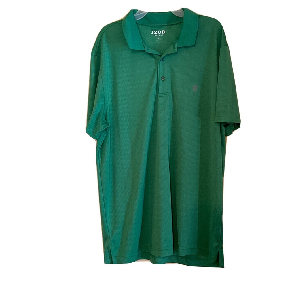 Izod Golf Green Short Sleeve Mens XL Polo Shirt